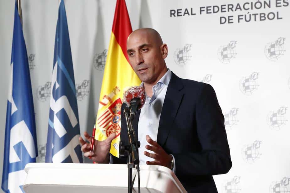 Rubiales, presidente de RFEF. Fuente: Televisión de Melilla